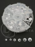 Ochi mobili 4, 5, 6, 7, 8 și 9 mm mix ~600 buc 1 cutie 191374