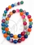 Bilă MIX cu dungi de agat 8mm ~48 pieces 351692