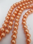 Colier de perle, culoare coral, 8mm. ~80cm ~110 bucăți 341087
