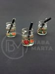 Glass pendant 14-11mm cu fructe 2 buc.335628