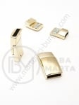 Închizator magnetică 13.5x6x25mm aurie gaură 11x3mm 1 buc 302026