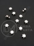 Mărgele SSV stea smile 9x4mm color argintie 1 pachet 150 buc 318468