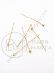 Element cu cap sferă 1.8mm 25x0.6mm OȚEL (304) 10 buc 305677