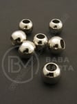 Bilă SSV 10x12mm color nichel gaură 5.5mm ~30buc 318260