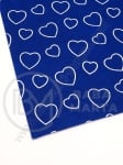 Fetru 1mm A4 20x30cm imprimeu inimioare albastre 1 buc 461433