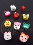 Mărgele FIMO 9~12x8~12x4~5mm gaură mixtă 1.5mm 1 pachet 10 buc 312714