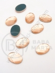 Pahar oval 10x14mm color pearsici pentru lipici hot 1 pachet 20 buc 151413