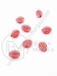 Cilindru rosu 11x8mm brad argintiu 1 pachet 40g ~115 buc 312149