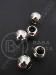 Bilă SSV argintie 16x13mm gaură 8mm 10 buc 5050