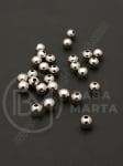 Bilă plastic SSV 5mm color argintie gaură 1mm 1 pachet ~300 buc 318518