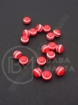 Minge de caucaí albă/roșie/transparentă 8mm 1 paquet 50 buc 312107