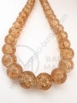 Bilă de vitola 10mm maro craquelat 80cm ~85 buc 1 buc 343200