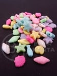 Margele cu fructe de mare ~16x~10x~4mm gaură mixtă 1.5mm 1 pack 40g ~215 pcs 312760