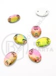 Piatră de vitola (cristal) cameleon 7x10x3.5mm 1 pachet 5 buc 151459
