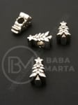Mărgele metalice pentru brad de Crăciun 15x9x8mm metal 1 pachet 5 buc 306336