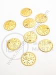 Monede din aluminiu 11mm aur 50 buc 301298