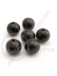 Mărgele negre 14mm gaură 2mm 40g ~23 buc 311462