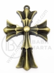 Pandantiv cruce metalică 60x42mm 1 buc 307251