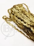 Bandă de lame 5.5mm aurie zig-zag 13 meters 411150