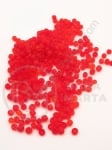 Mărgele de sticlă roșii mate 3mm 50g 333088