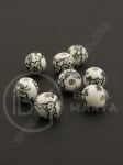 Bilă de porțelan 10mm vopsită gaură 3mm 1 buc 335217
