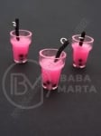 Pandantiv borcan plastic 20x13mm cu cocktail de fructe 1 paquet 2 pieces 335553