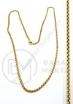 Collier din steel 2.5mm auriu, lungime 50cm, 1 buc. 281307