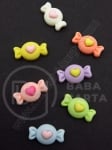 Figurină din rășină bomboane 17x10x6mm mix pentru lipit 1 pack 4 pieces 336016