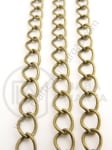 Lanț metalic 7x9x1.5mm culoare bronz antic 1 metru 301251