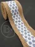 Bandă de pânză de sac cu bandă textilă width 50mm - length ~2 meters 1 rollă 462071