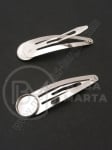 Agrafă de păr 53x14mm color argintie 1 pachet 2 buc 301835