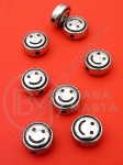 Mărgele metallice smile 12x6mm 1 pachet 40g ~61 buc 318506