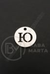 Pandantiv litera U oțel 13x1mm gaură 1.5mm 1 buc 305590