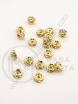 Șaibă 5x2.2mm cu cristale gaură 1mm auriu 10 buc 301279