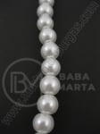 Şir de perle albe 10mm. ~80cm ~85 bucati 341031