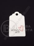 Etichete carton 50x30x0.4mm gaură 5mm 1 pachet 20 buc 111230