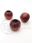 Bilă de lemn maro ~22mm gaură ~9mm 1 pachet 15buc 321314