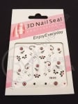 Autocolant 3D pentru decorarea manichiurii 1 bucată 181398