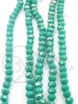 Șir de cristale 4x3mm verde solid 1 brad 41cm ~120 buc 342260