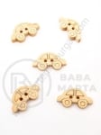 Mașină din lemn 12x20x3mm holes 1.5mm 1 pack 10 pcs 327130