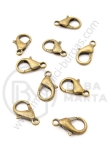 Închizatore metallice 14x8mm culoare bronz antique 1 pachet 20 buc 301891