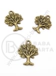 Pandantiv pomul vyoi 22x17mm bronz antic 1 pachet 10 buc 308137