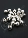 Mărgele SSB 10mm color alb-argintiu gaură 1.8mm 1 pachet ~40 buc 318684