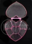 Cutie pentru mărgele inimă 14x13x2.2cm plastic 171184
