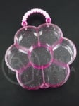 Cutie pentru mărgele flori 13,8x13x2,2cm plastic 171186