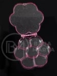 Cutie pentru mărgele flori 13,8x13x2,2cm plastic 171186