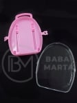 Rucsac cutie cu mărgele 14x12x3.2cm plastic 171189