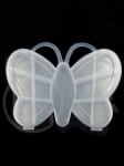 Cutie pentru mărgele fluture 18,5x14,5x2,4cm plastic 171192