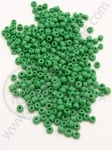 Margele de sticla verde solid 2mm 50g 332005