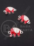 Elefant cu cristale 24x16mm rosu 1 pachet 5 buc 304020